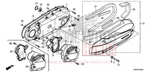 LEFT SIDE COVER NSS125ADK de 2019